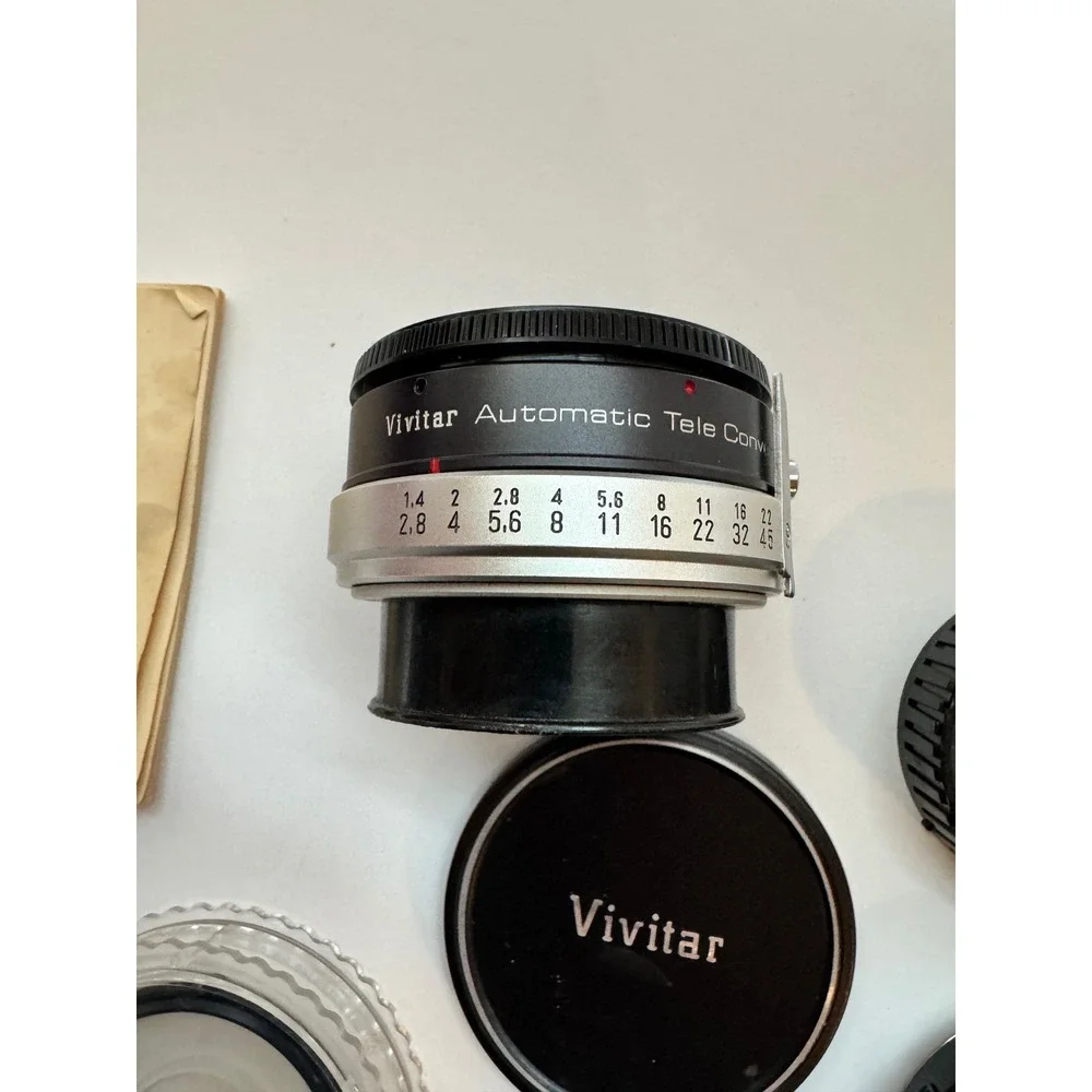 Minolta Vivitar Lens Bundle: Tele Converter,‎ UV Haze, Skylight Filters Manual